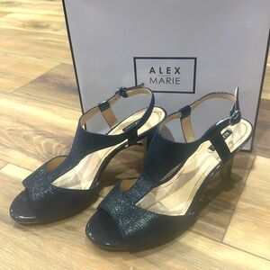 Alex Marie Women’s Size 9 US GIDDAH Marine Navy Blue Heels Shoes Spring Summer